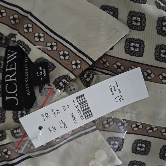 J.Crew Jules classic-fit shirt in foulard print - Picture 8 of 8